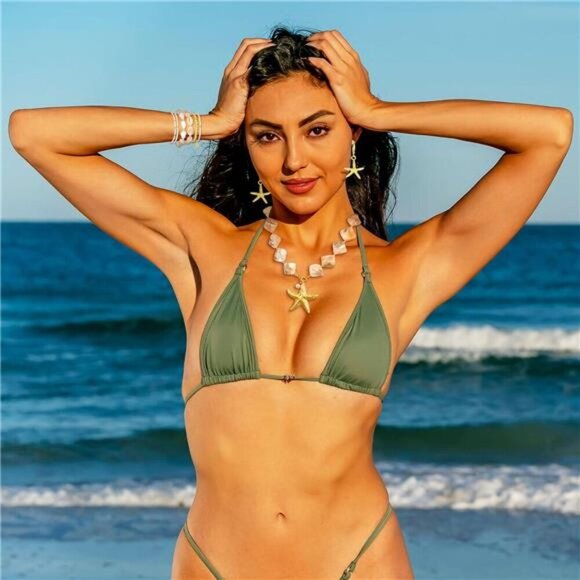 Tondiamo 13 Pcs Beach Jewelry for Women Set Starfish Seashell Necklace Earrings - Picture 2 of 7